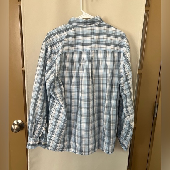 Timberland Men's Medium Plaid Long‎ Sleeve Button Up Shirt - Picture 3 of 7